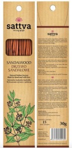SATTVA AYURVEDA Kadzidełka Indyjskie SANDAŁOWE