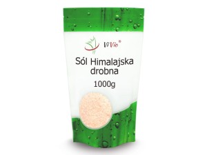 SÓL HIMALAJSKA SOL DROBNA NATURALNA 1kg RÓŻOWA