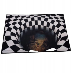 NOWOCZESNY DYWANIK 3D DO POKOJU SALONU Klaun