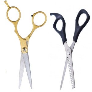 KOMPLET OSTRYCH STALOWYCH NOŻYCZEK FRYZJERSKICH