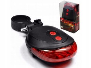 TYLNA LAMPKA ROWEROWA LASEROWA ROWER LASER + 5LED