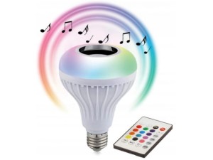 Żarówka led głośnik bluetooth pilot dla dziecka