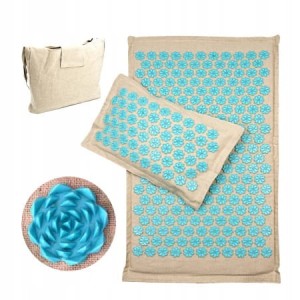 MATA DO AKUPRESURY Z KOLCAMI + PODUSZKA - KOKOS