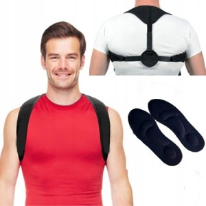 KOREKTOR WAD POSTAWY PROSTE PLECY szelki WKŁADKI