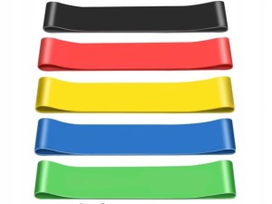 ZESTAW 5 GUM DO ĆWICZEŃ MINI BAND TAŚMY FITNESS