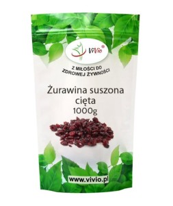 ŻURAWINA SUSZONA CIĘTA 1kg ŚWIEŻA BEZ KONSERWANTÓW